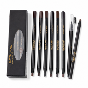 Lápiz de cejas profesional de marca privada, pluma de contorno de cejas resistente al agua, lápiz de cejas con cepillo - Product Image 6