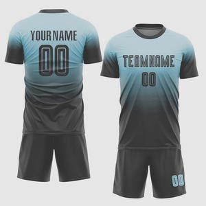 Venta caliente Ropa deportiva Conjunto de uniforme de fútbol Sublimación Poliéster Hecho Media manga Equipo de uniforme de fútbol para adultos - Product Image 4