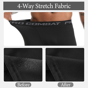 Leggings de compression pour homme à séchage rapide, coupe ajustée pour la course à pied, le football, le fitness en plein air - Product Image 4