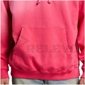Vente en gros de sweat-shirts à capuche pour hommes en molleton 100% coton, poids lourd 430 GSM, design personnalisé, 2 pièces - Product Image 5