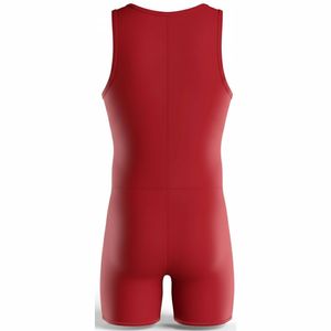 Singlets de Lucha Libre sin Tirantes de Alta Calidad 2025-26, Cierre a Presión, Transpirables, Color Sólido, Poliéster y Spandex, Color/Logotipo Personalizado - Product Image 6