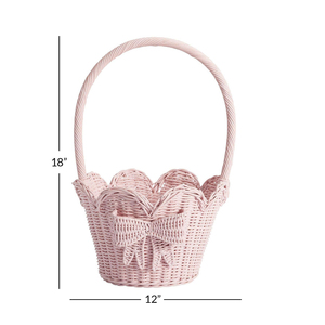 Super Cute <b>Gift</b> Hamper <b>Baskets</b> Water Hyacinth <b>Basket</b> Single Non-Folding Multifunction for Picnic Decoration <b>Easter</b> OEM Vietnam - Product Image 4