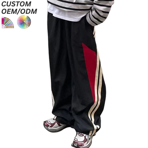 Pantalon décontracté confortable pour homme grande taille, ample, à cordon de serrage, taille élastique, respirant, imprimé, en coton écologique, séchage rapide, avec logo personnalisé - Product Image 1