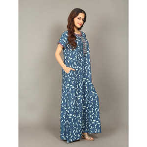 Evolove – Nuisette longue en viscose Liva pour femme, super douce et confortable, style décontracté, avec poches, boutonnée, fermeture à cordon, 3XL, 3 pièces - Product Image 1