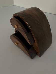 Rustic Handmade Wooden Heart Jewelry Box Small Solid Wood Trinket Box for Jewelry Storage & Home Décor - Product Image 6