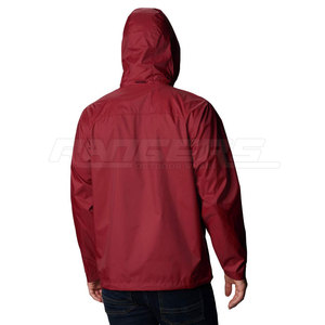 Nouveau style Veste de pluie imperméable pour hommes Vente en gros Veste d'extérieur bordeaux - Product Image 3