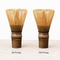 Ensemble de thé matcha JIAHUI, style vintage, fouet à matcha en bambou noir - Outil à thé professionnel traditionnel à 80/100/120 dents