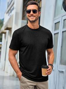 Lujo 320GSM Camiseta de algodón de gran tamaño Heavy Drop Shoulder Streetwear Camiseta en blanco Logotipo personalizado Unisex al por mayor - Product Image 6