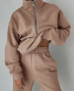 Sweat à capuche de haute qualité pour femmes OEM Logo personnalisé Tissu en coton Streetwear Fashion - Product Image 3