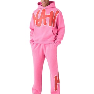 Men <b>Hoodies</b> Tracksuit Stylish Two Piece Casual Sports Set Hoodie And Jogging Pants For Streetwear - Product Image 2