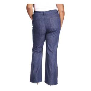 Jeans Flare da Donna Michael Kors con Tasche Zip, Pantaloni Skinny in Denim Stile High Street, Taglia 24W, Chiusura con Elastico in Vita, Blu - Product Image 2