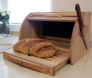 Boîte à pain en bois massif (intégrée à un meuble) - Product Image 5