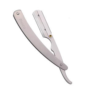 Nouveau rasoir à lame unique, rasoir manuel de barbier, couteau à raser, acier inoxydable, manche pliable, rasoir de barbier - Product Image 2