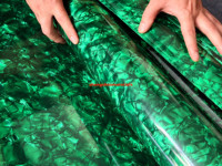 Vente directe usine : Plaque de celluloid vert nacre, épaisseur 0,17-3 mm, pour kits de batterie, accordions, batteries, volants et artisanat