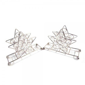 Porte-serviettes abordable en métal et cristal avec un design élégant parfait pour la maison et les ustensiles de cuisine - Product Image 1