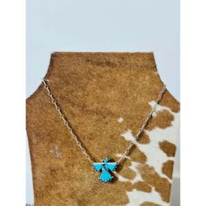 Collier incrusté Thunderbird de Michelle Pena, objet de collection culturelle, multi-pierres et argent sterling - Product Image 2