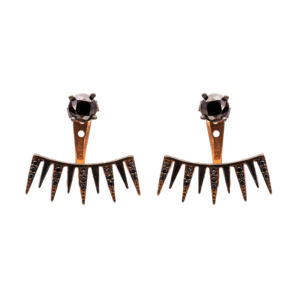 Classique Mignon Design Lumière Noir Zircon Pierre Turc En Gros Fabriqué À La Main En Argent Boucle D'oreille À La Main Fine Jewelry - Product Image 1