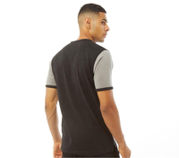Klasik Özel %100 Pamuklu Örme Ringer Tişört Retro Kontrast Şeritli T-Shirt Karakter Baskısız Tasarım Toptan Promosyon İçin