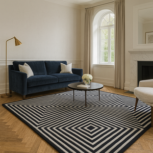 Grand tapis en laine de luxe fabriqué à la main nouvel approvisionnement d'usine touffeté à la main avec boucle Pile Trending Design par Artisans - Product Image 1