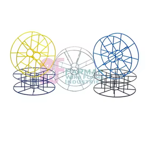 Carrete de cesta de acero dulce galvanizado diseñado para la gestión de cables de soldadura de servicio pesado y la organización de cables industriales - Product Image 2