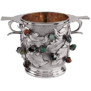ถังแช่แชมเปญโลหะทำจากสเตนเลสสตีลมือจับกวางแบบโบราณถังแช่แช่ไวน์เบียร์แบบหรูหรา - Product Image 3