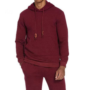 Ensemble de survêtement personnalisé avec logo, survêtement pour homme, ensemble de jogging sportif, sweat-shirt et pantalon de survêtement uni pour homme - Product Image 3