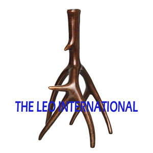 Portavelas de Acero Inoxidable, Forma Redonda, Acabado Negro, Estilo Elegante, Moderno, de Concreto, Único - Product Image 6