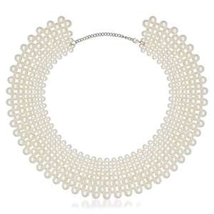 Collier de perles blanches en alliage de zinc Beadside Bijoux de perles 1111102 élégants - Product Image 1
