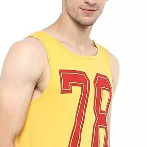 Meilleure qualité Logo personnalisé Design personnalisé élégant bas quantité minimale de commande entraînement sans manches Muscle vente en gros Slim Fit hommes débardeur - Product Image 3