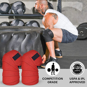 Hot Sale High Elastic Sports <b>Knee</b> Wraps <b>Compression</b> Weightlifting Strap for Gym Fitness <b>Knee</b> Wraps - Product Image 3