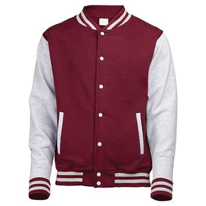 Vente chaude sur mesure de haute qualité Varsity Jackets Baseball Jackets Hommes Unisex Varsity Jacket Bourgogne - Product Image 1