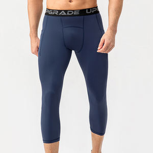 Collants d'exercice de compression personnalisés pour hommes vêtements de musculation Leggings à taille élastique pour hommes Leggings de sport pour hommes - Product Image 5