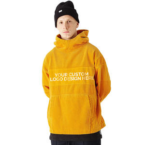 Sudaderas con capucha de talla grande para hombre 100% algodón Sudadera con capucha en blanco Impresión personalizada Logotipo de su marca Sudadera con capucha de gran tamaño de lana - Product Image 2