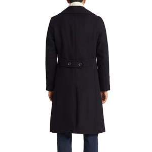 Abrigo de lana de invierno de corte regular para hombre, gabardina larga, chaqueta de negocios, abrigo de Oficial estilo Botón de mezcla de lana transpirable - Product Image 5