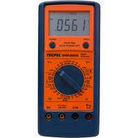 Multimètre numérique portable TECPEL DMM-8050A 4 1/2 chiffres True RMS, tension 1000V DC/750V AC, courant 20A DC/20A AC, résistance
