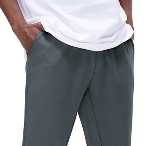 Pantalons pour hommes grande taille décontractés intelligents pour hommes saison d'hiver taille moyenne pantalon slim anti-rides teint uni avec cordon de serrage - Product Image 4