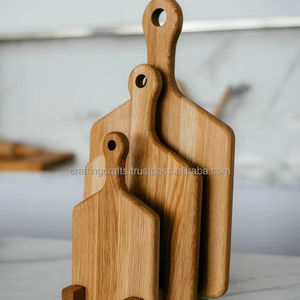 Planche à découper épaisse multifonctionnelle pour la cuisine, planche à servir en vrac, planche à découper en bois d'acacia avec poignée en provenance d'Inde à vendre - Product Image 6