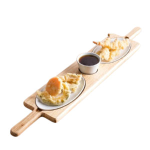 Plateaux en bois de forme ovale accessoires classiques pour la maison et la cuisine fabriqués avec des plateaux de service en bois de chêne - Product Image 5