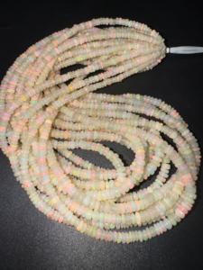 Opale éthiopienne 3-4 Mm perles de pierre rondelle lisse naturelle prête à expédier - Product Image 3