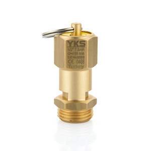 Válvula de Seguridad de Latón Sellada de 1/2" y 7 Bares con Certificación CE - Válvula de Alivio de Presión Tipo Sellado - Material de Latón - Product Image 1