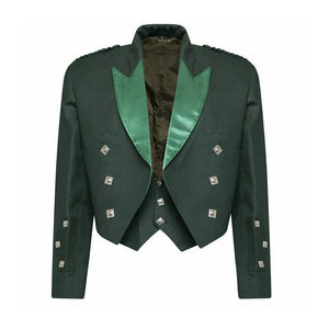 Chaqueta y chaleco Prince Charlie para hombre, el mejor precio de venta, chaqueta Prince Charlie personalizada escocesa para hombre caliente, chaleco - Product Image 1