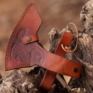 Top Quality <b>Axe</b> Manufacturer Tomahawk Carbon Steel <b>Axe</b> <b>Camping</b> With Wood Handle With Leather Sheath - Product Image 4