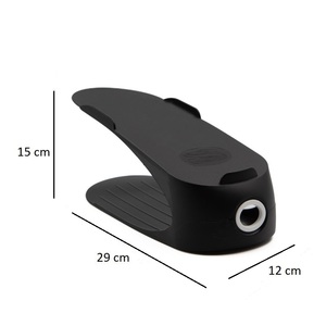 24 scarpiere salvaspazio nero con 2 ripiani e accessori armadio scarpiera organizzazione 50% risparmio di spazio - Product Image 2