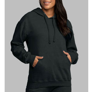 Sweat à capuche en polaire thermique épais pour homme, 100% coton, coupe régulière, coupe-vent, décontracté, manches longues, pour l'extérieur, avec poche - Product Image 4