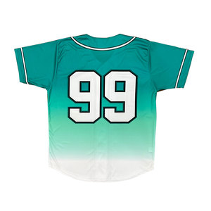 Equipo totalmente personalizable desgaste uniforme de béisbol sublimado completo 100% poliéster botón completo estilo camiseta de béisbol - Product Image 3
