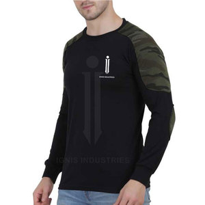 Customized <b>T</b>-<b>Shirts</b> <b>Men's</b> <b>Heavyweight</b> Cotton Full Sleeve Crew neck <b>T</b>-<b>Shirt</b> Custom Fitness Full Sleeves <b>T</b> <b>Shirt</b> For <b>Men</b> - Product Image 2