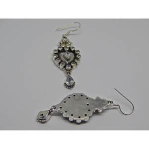 925เครื่องประดับเงินแท้ทำมือต่างหูลูกบาศก์เซอร์โคเนียเป็นรูปผีเสื้อของขวัญพลอยเพทายสำหรับ Women-E0390-GS หญิง - Product Image 4