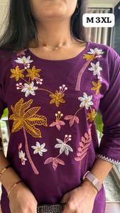 Pure Mull Dabu Cotton Crush Soft Breathable Stylish <b>Kurti</b> <b>for</b> Everyday Festive Wear Indian <b>Women</b> In Stock - Product Image 3