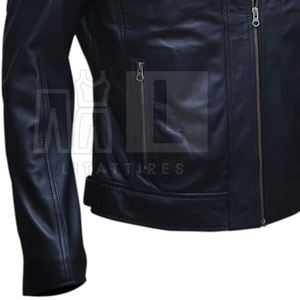 Chaqueta de invierno de cuero para hombre a prueba de viento superventas piel de vaca transpirable último estilo chaqueta de cuero para hombre al por mayor - Product Image 4