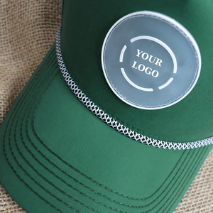 VN Manufacturer's Customized <b>Golf</b> <b>Hat</b> 5 Panels Laser Cut Holes Rubber PVC Patch Logo Waterproof Curved Brim-a Baseball Cap - Product Image 4